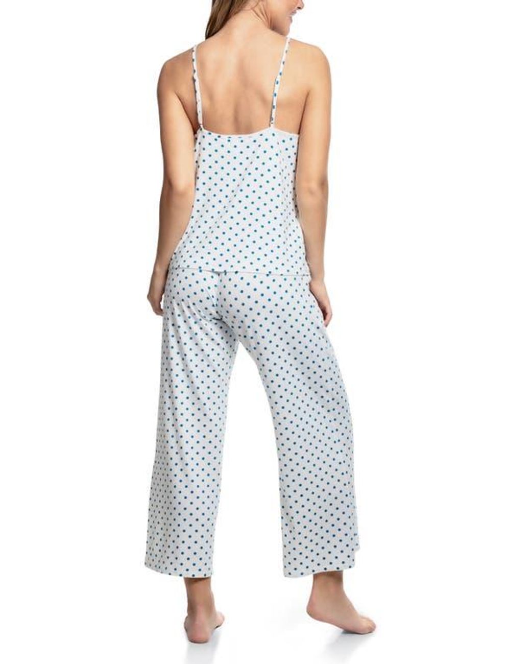 In Bloom White Aimee Cropped Pajama Set