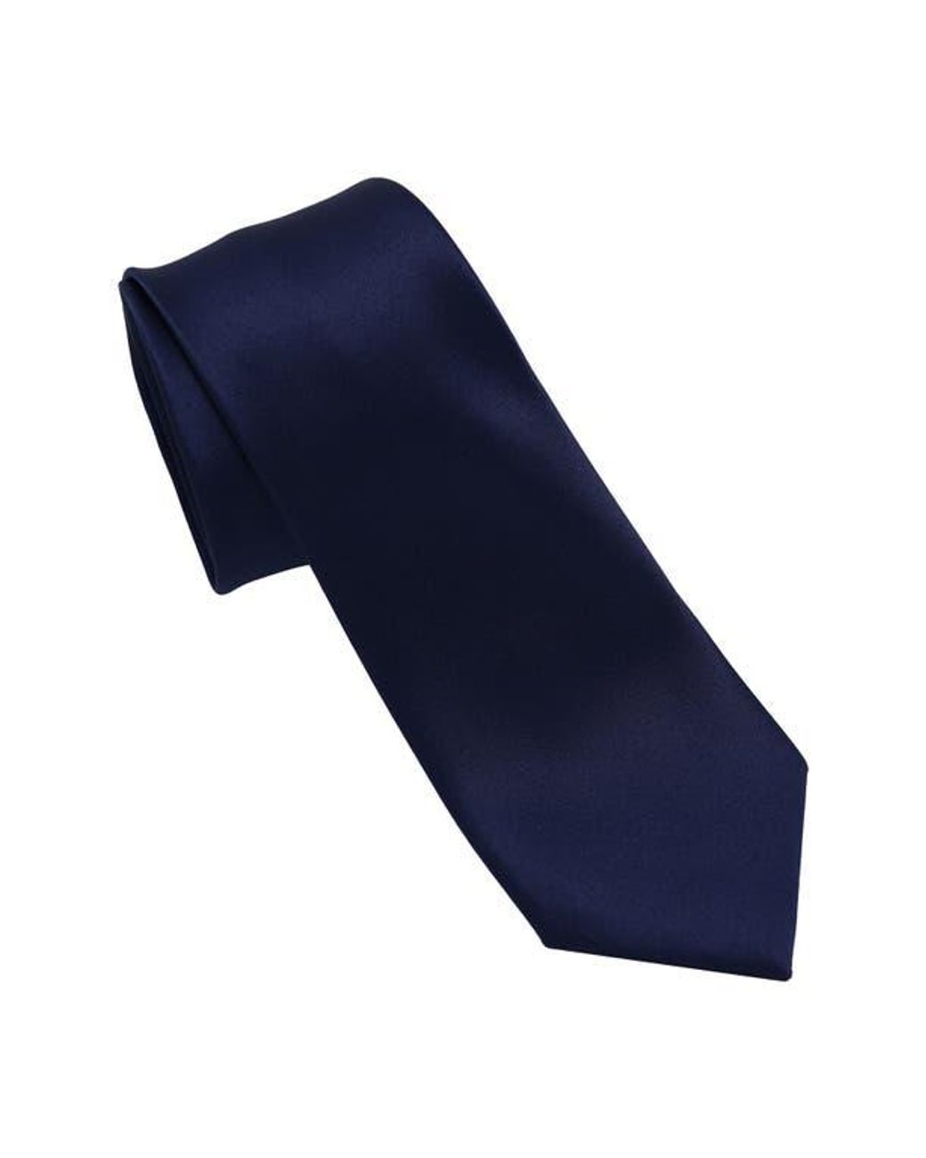 DKNY Blue Solid Satin Tie for men