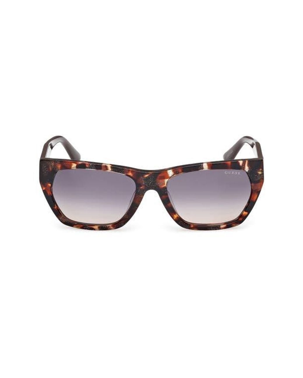 Guess Brown Geometric Sunglasses for men