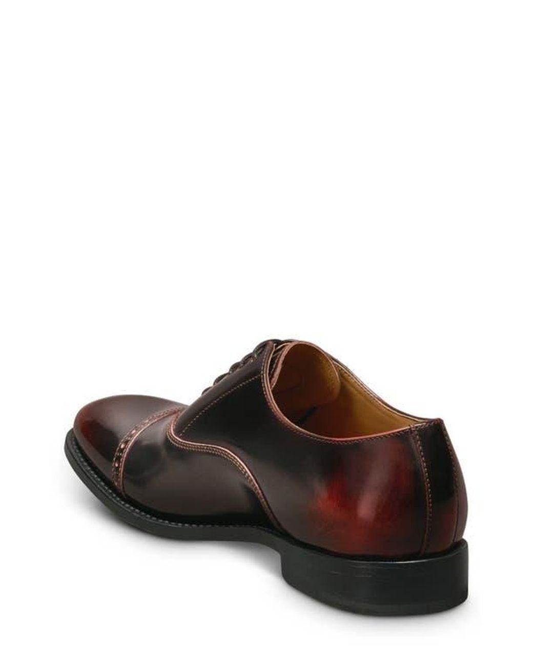 Allen Edmonds Brady Cap Toe Oxford in Brown for Men | Lyst