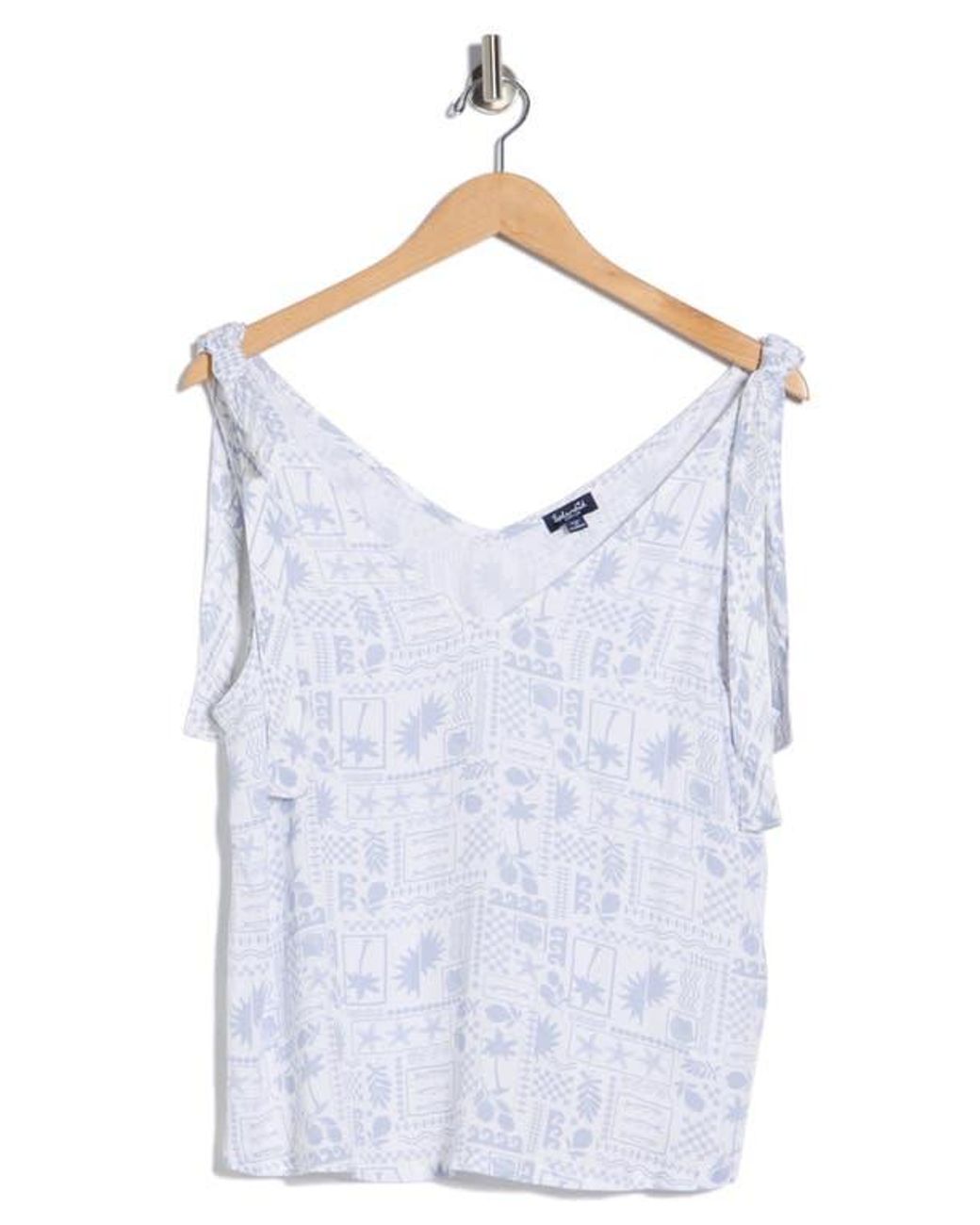 Splendid Blue Tie Strap Tank