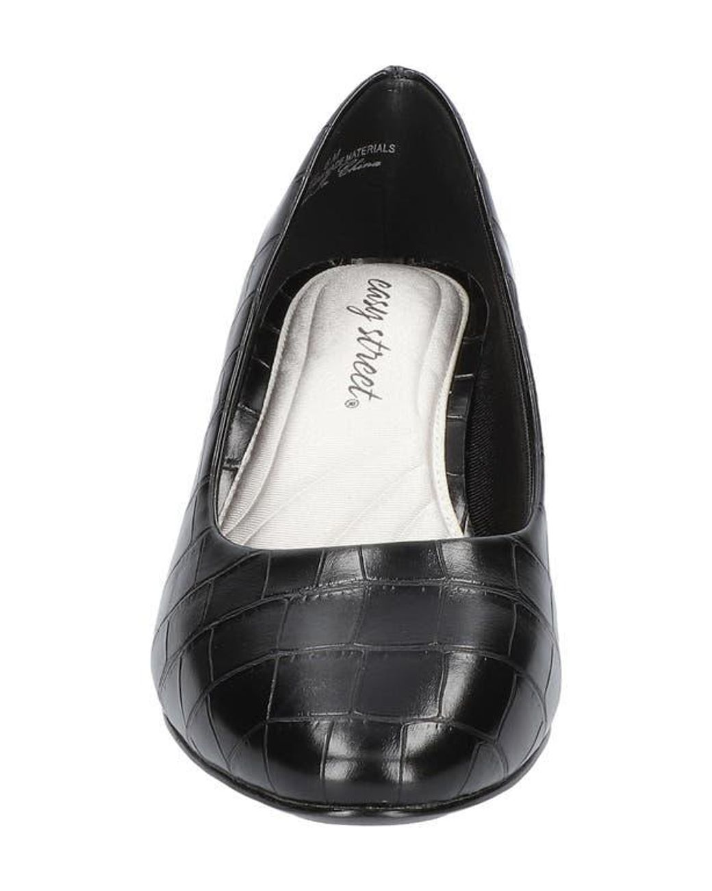 Easy Street Black Ballari Round Toe Pump