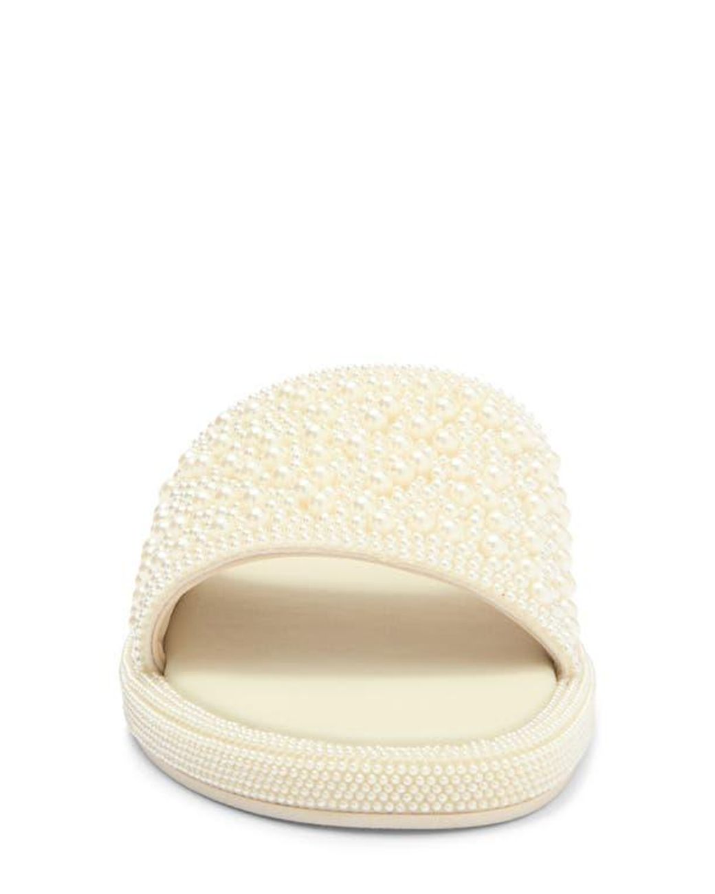 Steve Madden Rubee Slide Sandal in White | Lyst
