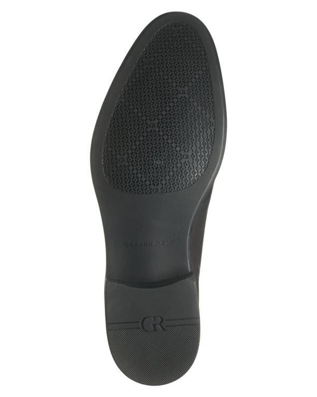 Gordon Rush Black Bailey Leather Plain Toe Derby for men