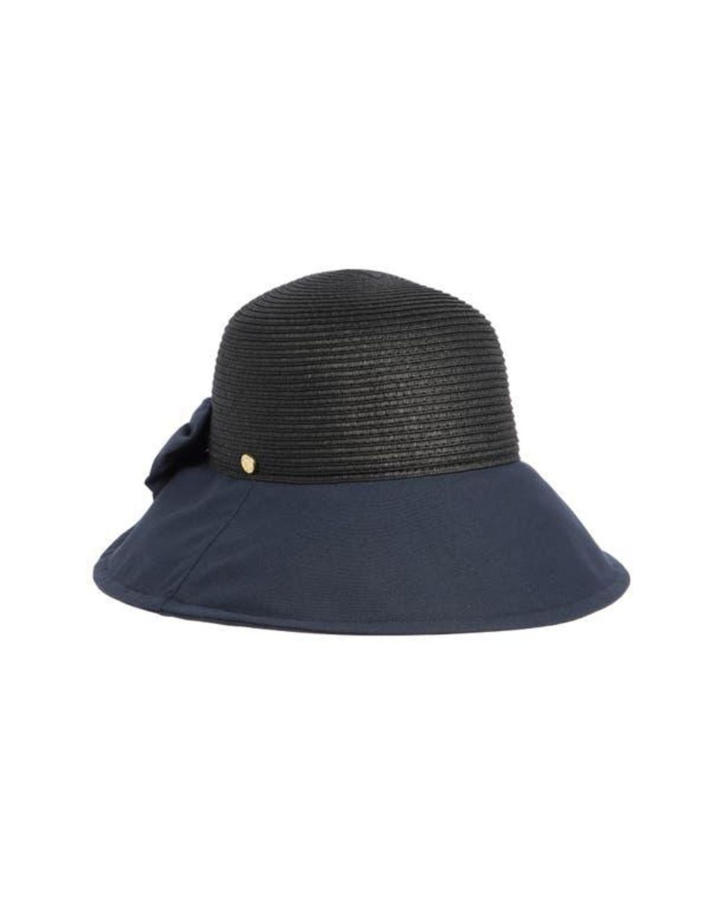 BCBGMAXAZRIA Blue Bow Back Cloche