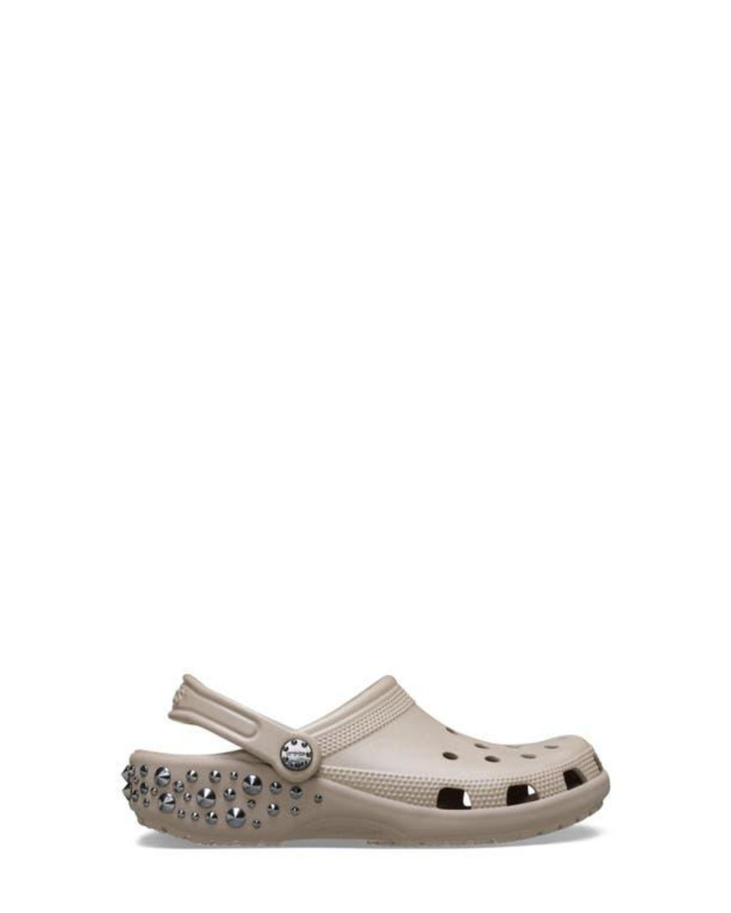 CROCSTM Gray Studded Classic Clog