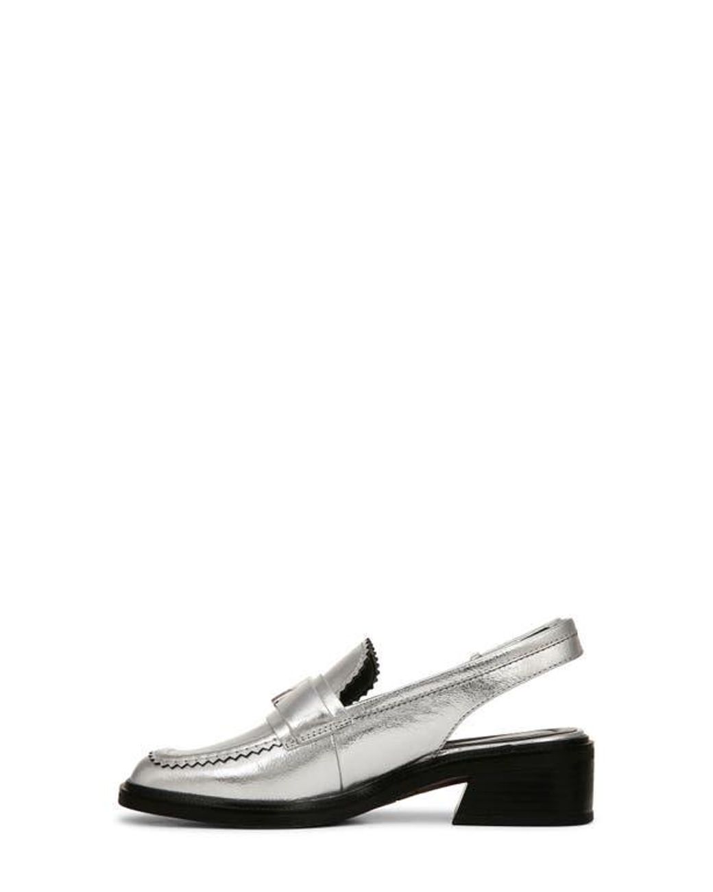 Sarto White Gianna Slingback Loafer