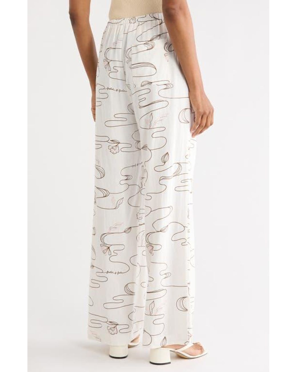 Scotch & Soda White Pull-On Pants