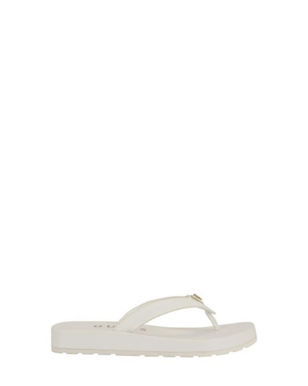 Guess White Candry Flip Flop