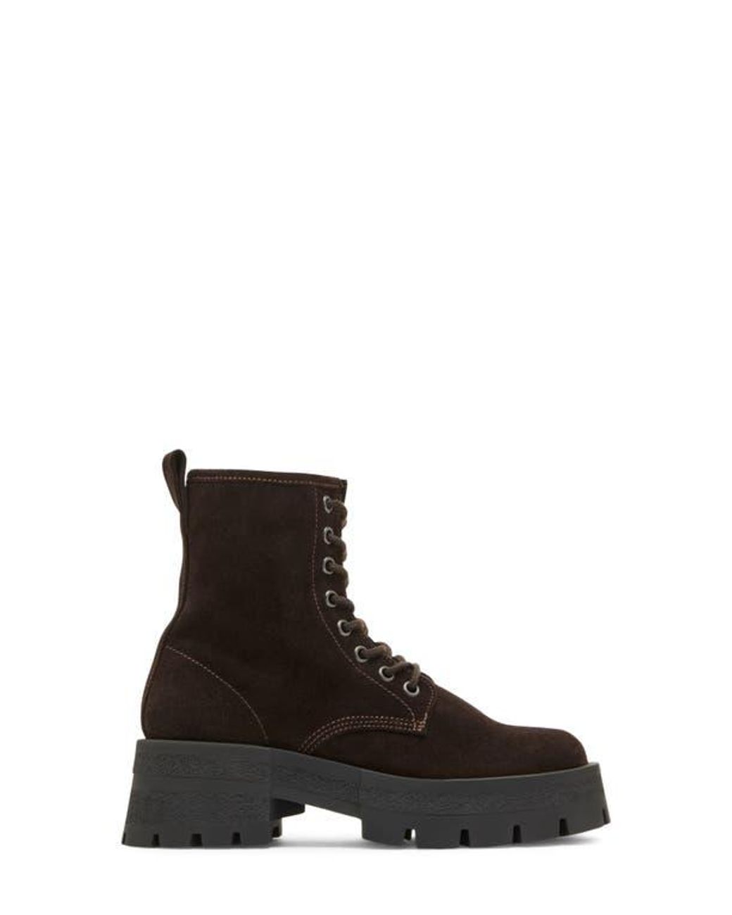 Steve Madden Rascal Lug Sole Combat Boot in Brown | Lyst