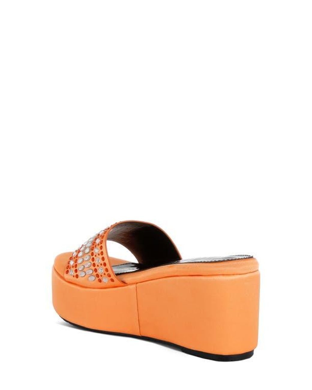 London Rag Wedge LONDON RAG Batanga Platform Wedge Sandal in Orange | Lyst