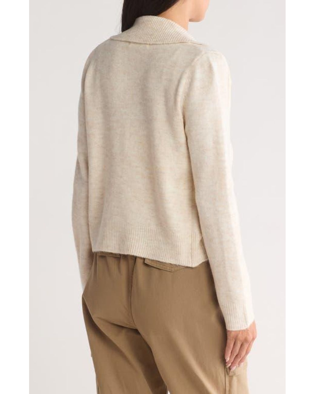Elodie half zip faux shearling wubby pullover hotsell