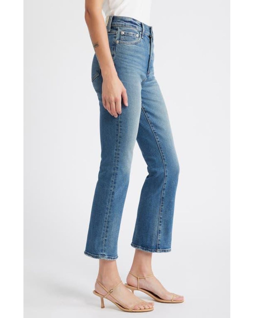 Pistola Blue Lennon High Waist Ankle Bootcut Jeans
