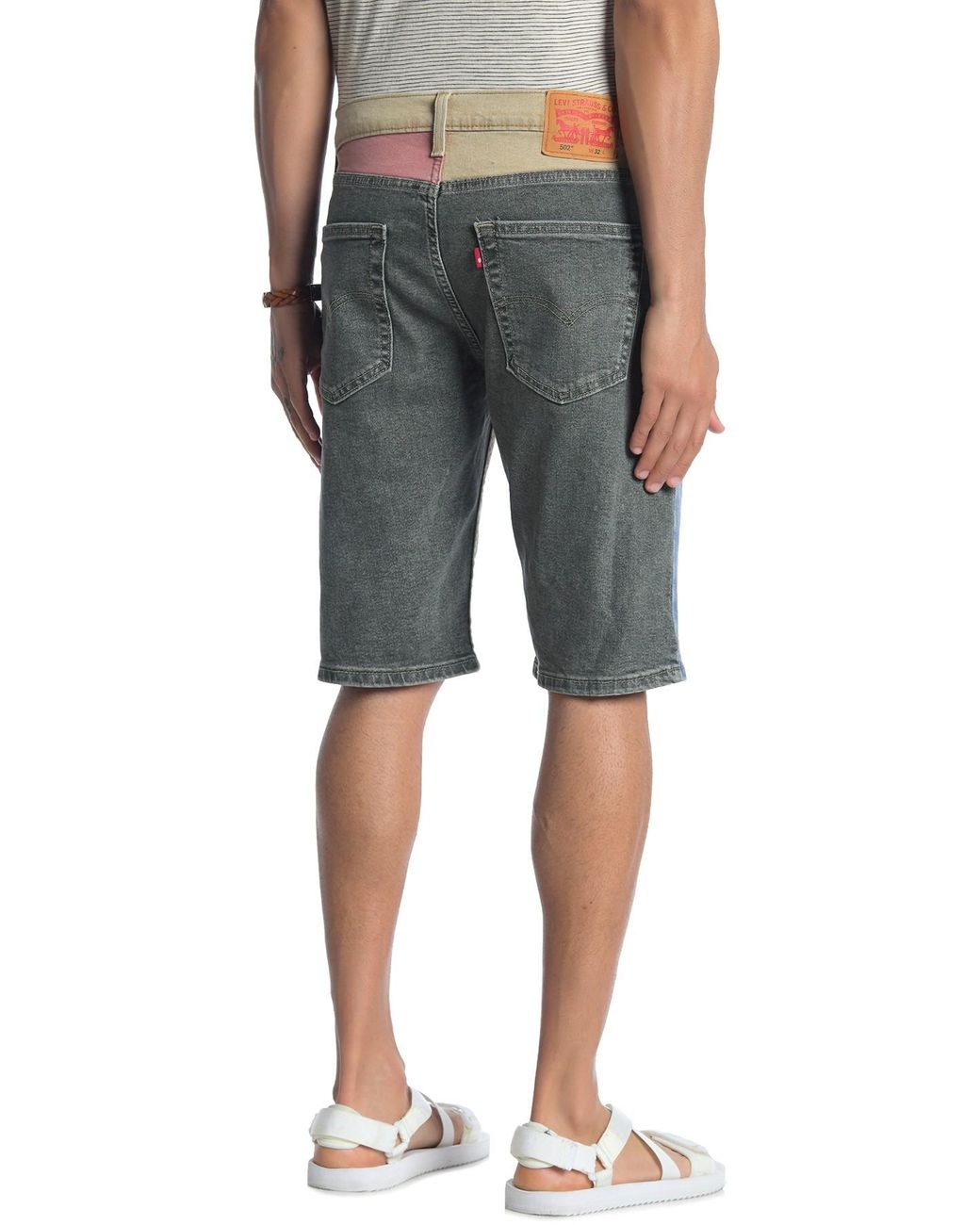 Levi's 502 Colorblock Rolled Hem Shorts for Men | Lyst