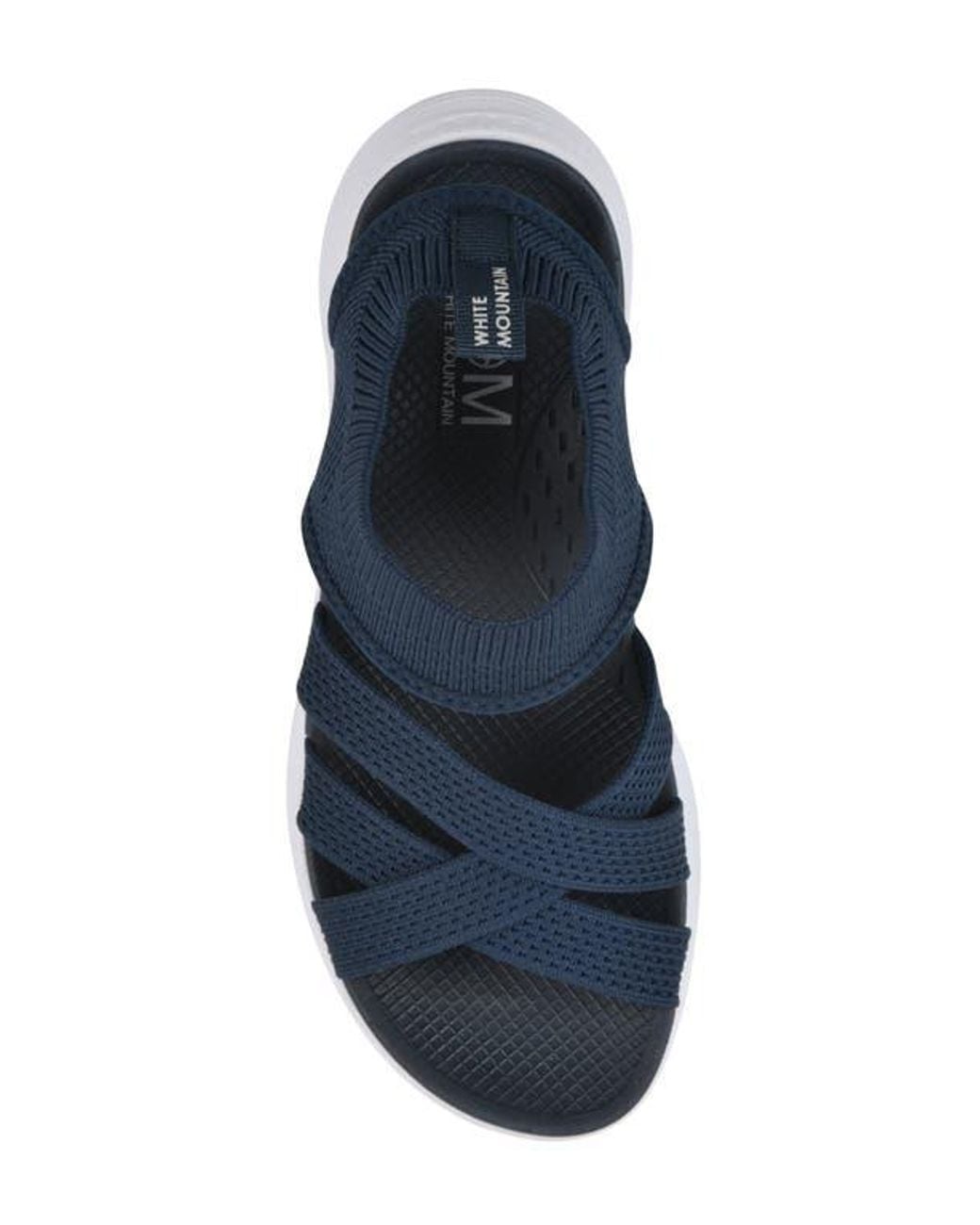 White Mountain Blue Charry Knit Sandal