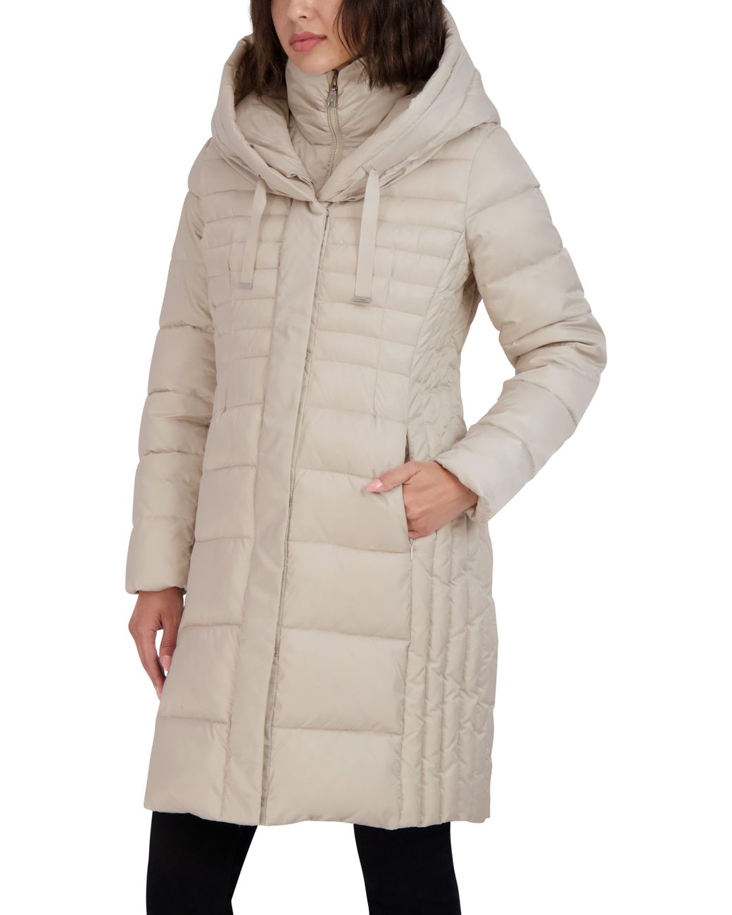 Tahari mia shop puffer coat