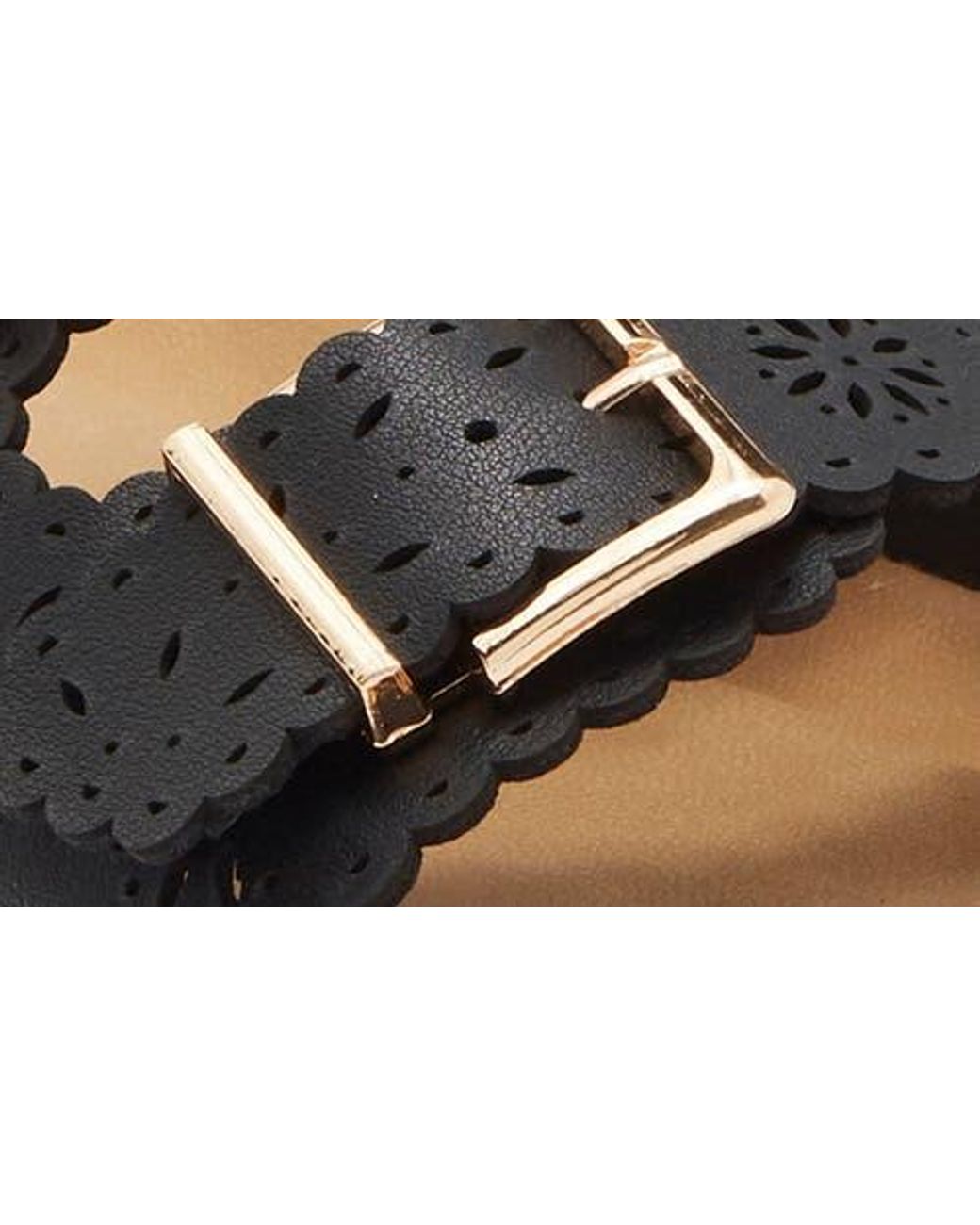 Top Moda Black Cory Slide Sandal