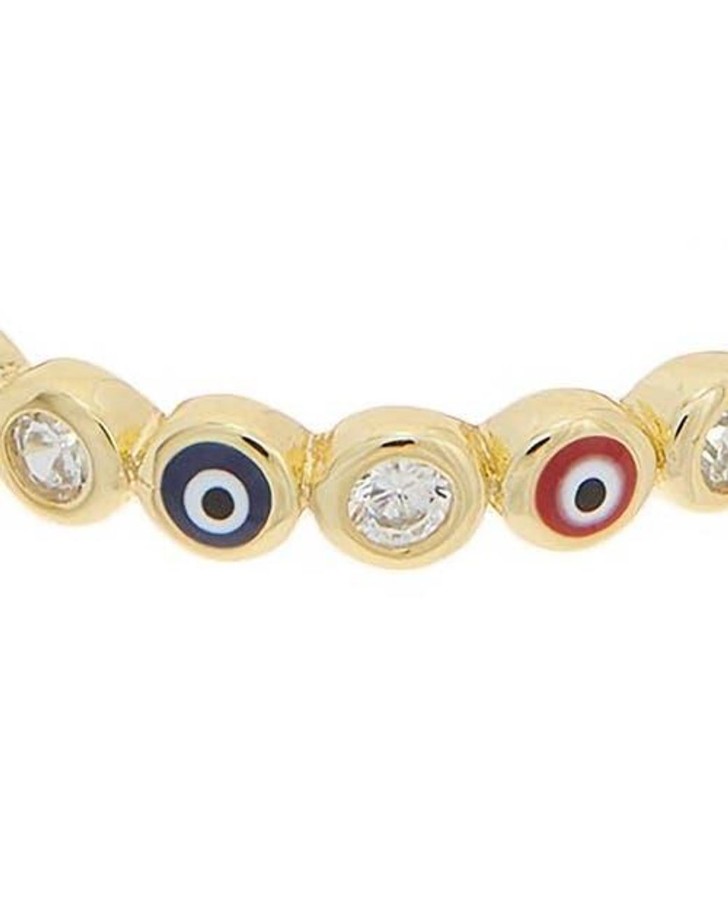 Juvell Metallic Evil Eye Cz Ring