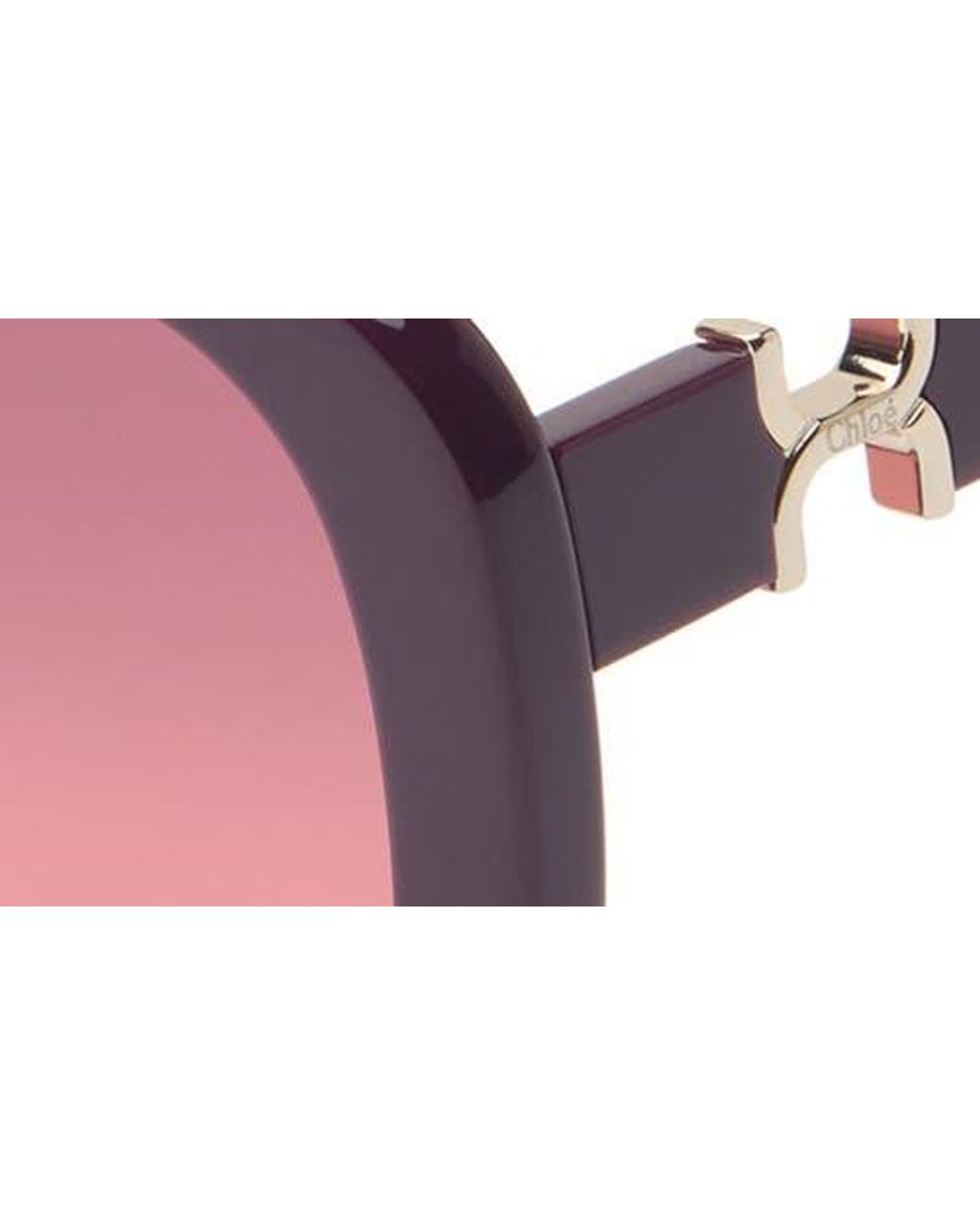 Chloé Pink 56Mm Square Sunglasses