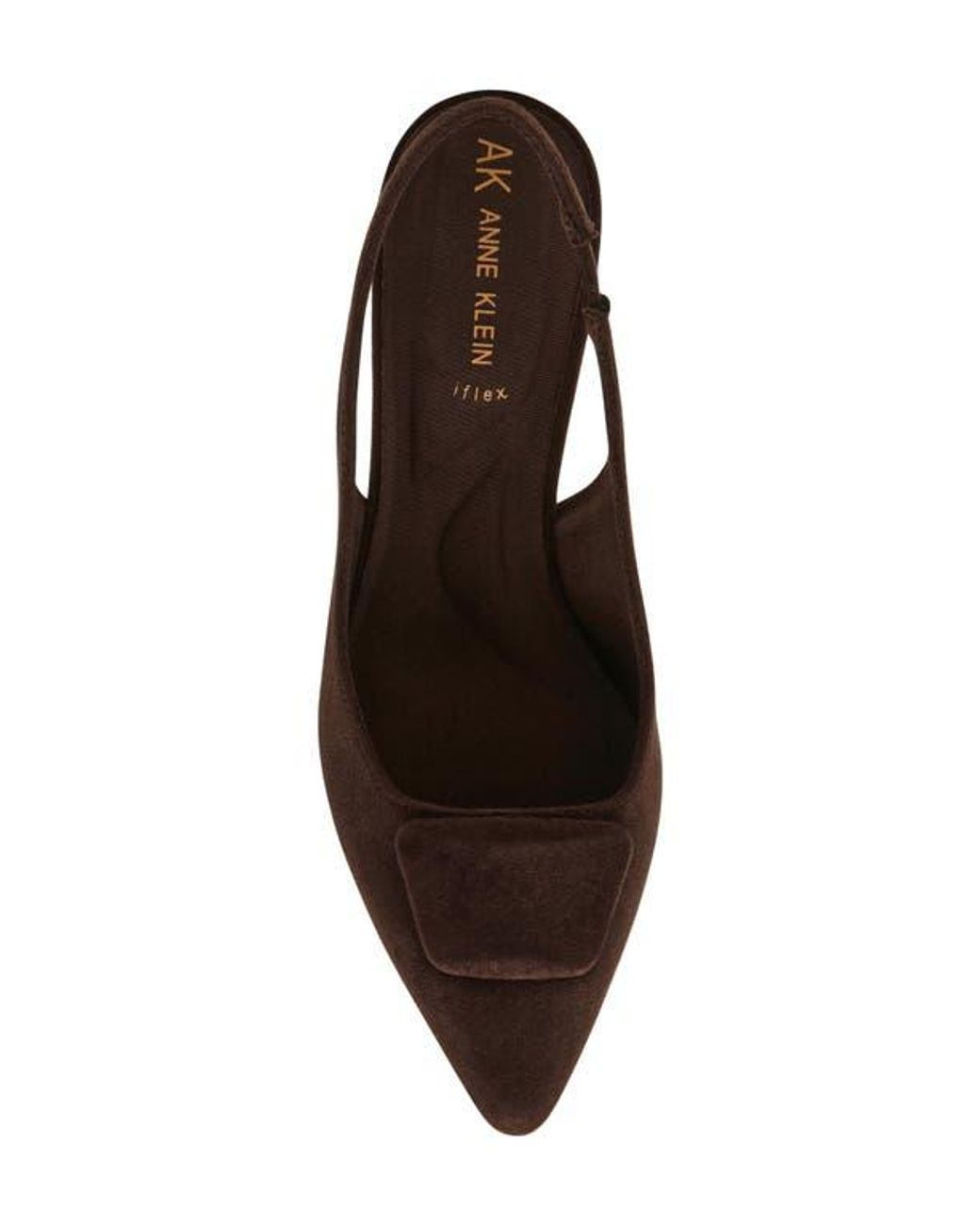 Anne Klein Brown Izanda Pointed Toe Slingback Pump