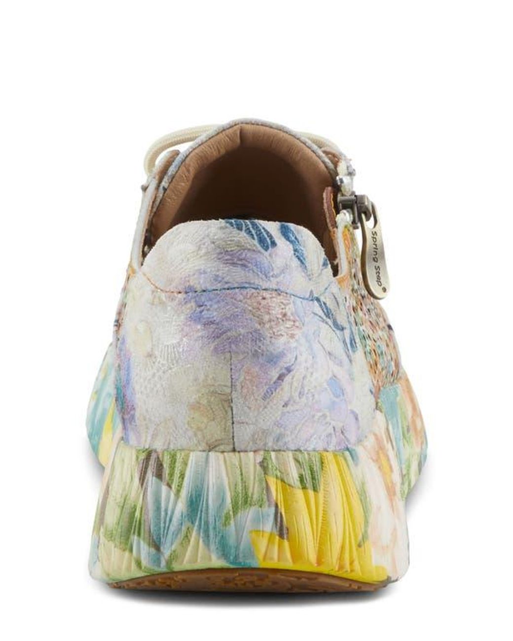 Spring Step Blue Bloomington Platform Sneaker