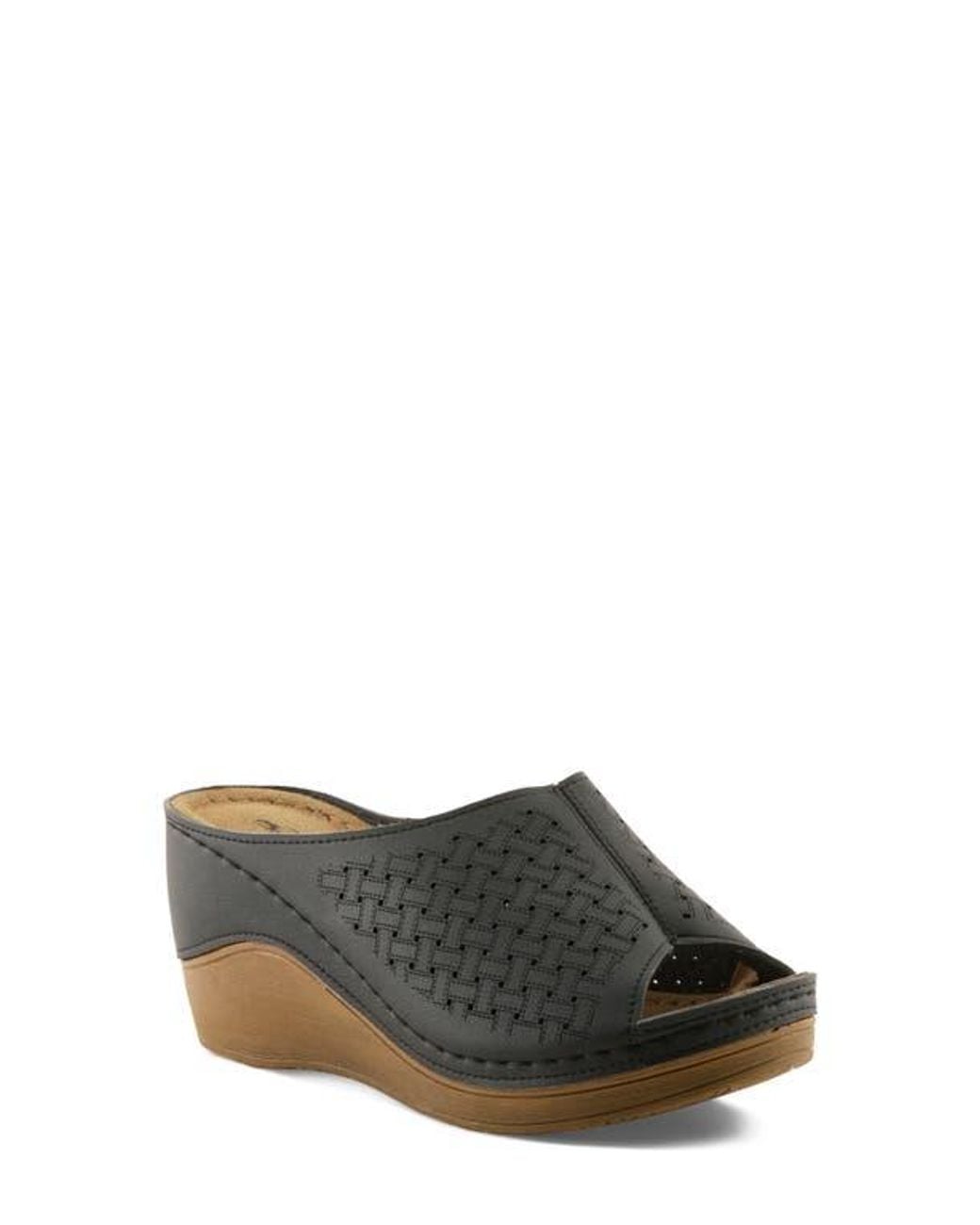 Flexus by Spring Step Gray Platform Wedge Sandal
