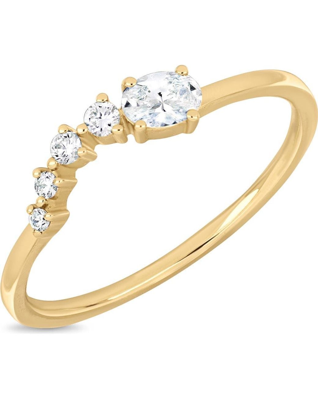 Bony Levy Metallic Liora Diamond Stacking Ring