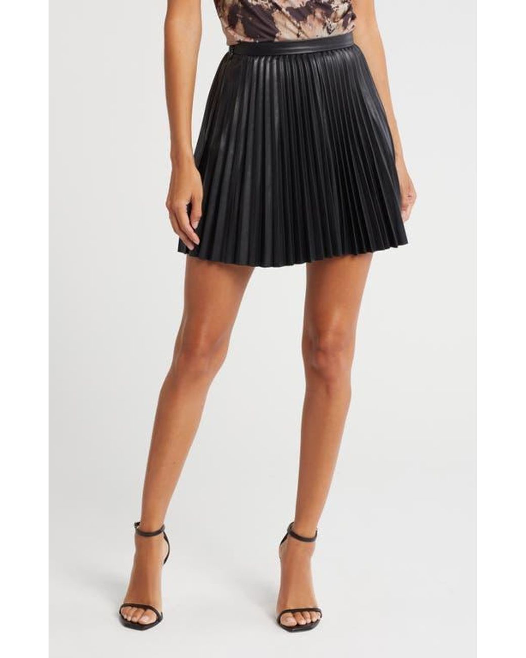 Black pleated skirt french connection 2025