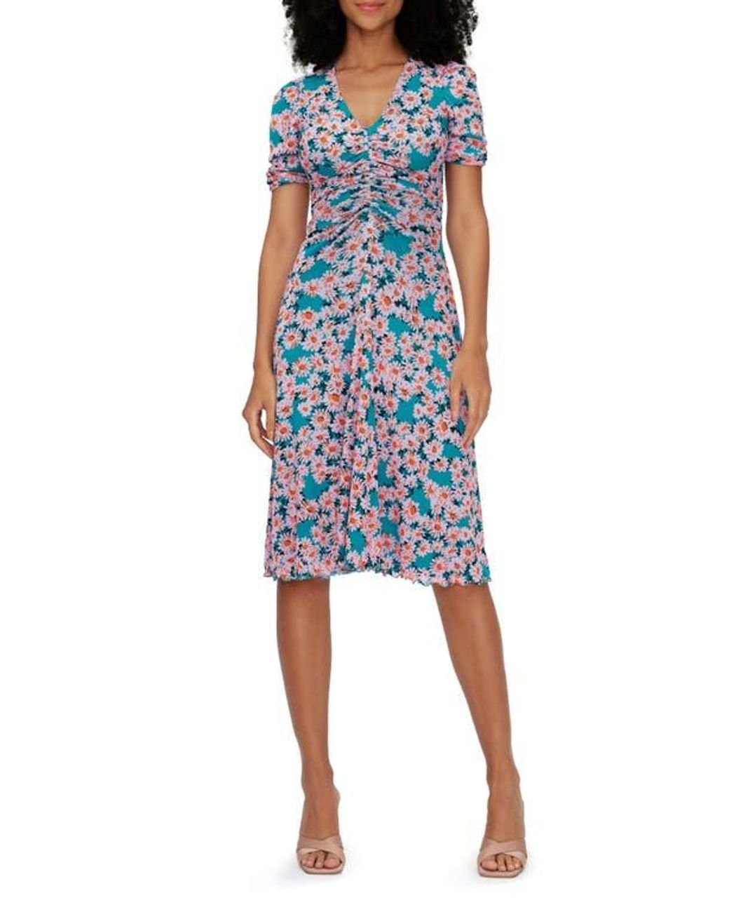 Diane von Furstenberg Blue Koren Reversible Dress