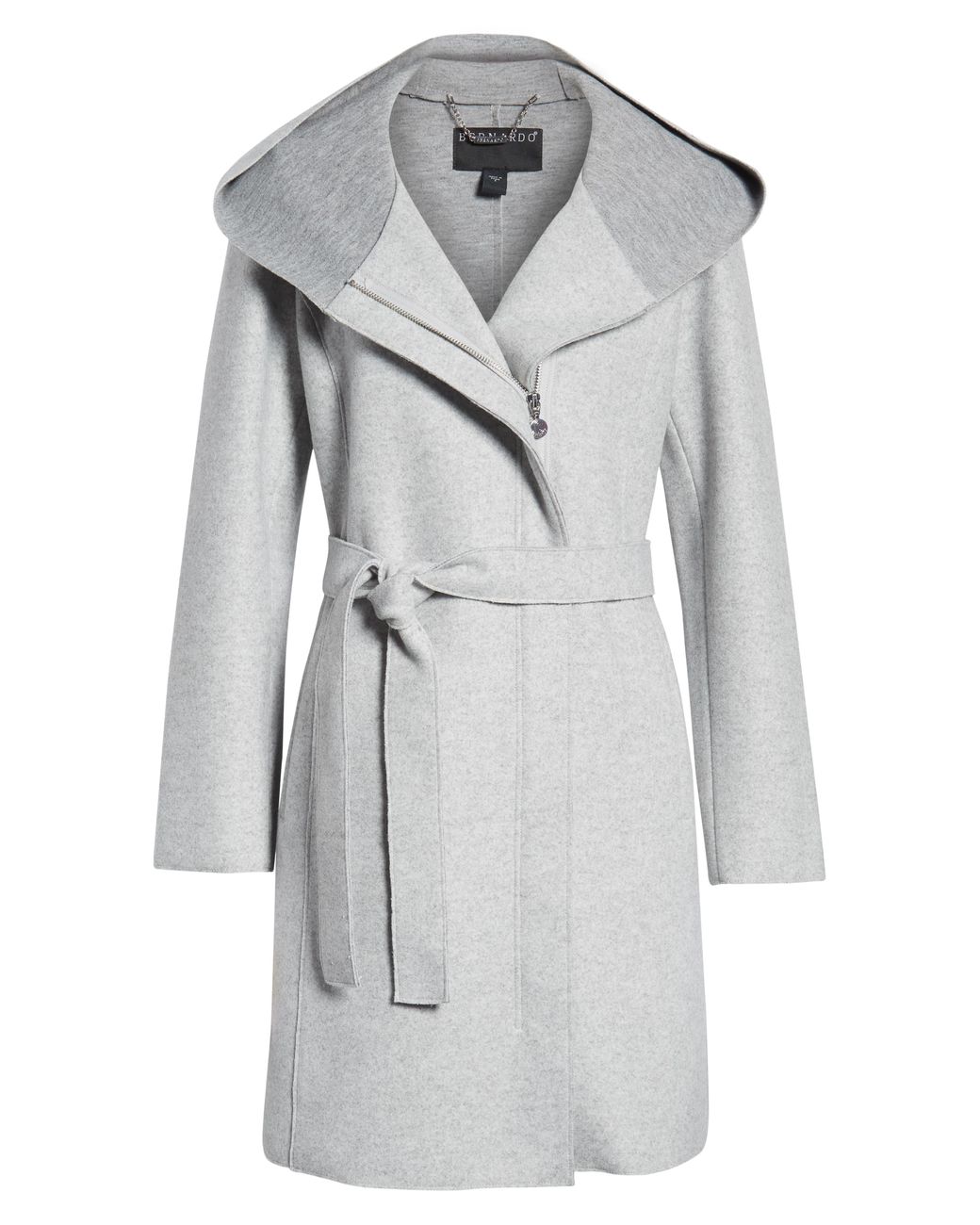 Bernardo hooded faux wrap coat Clearance