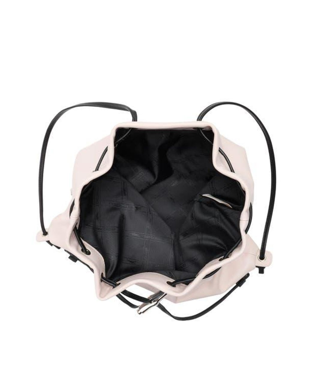 Longchamp Pink Leather Cinch Backpack
