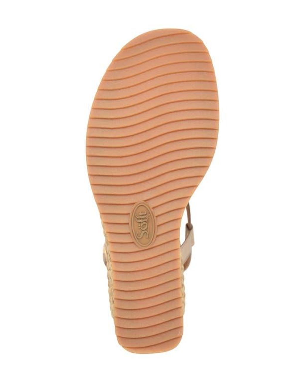 Söfft Natural Devyn Slingback Espadrille Platform Wedge Sandal