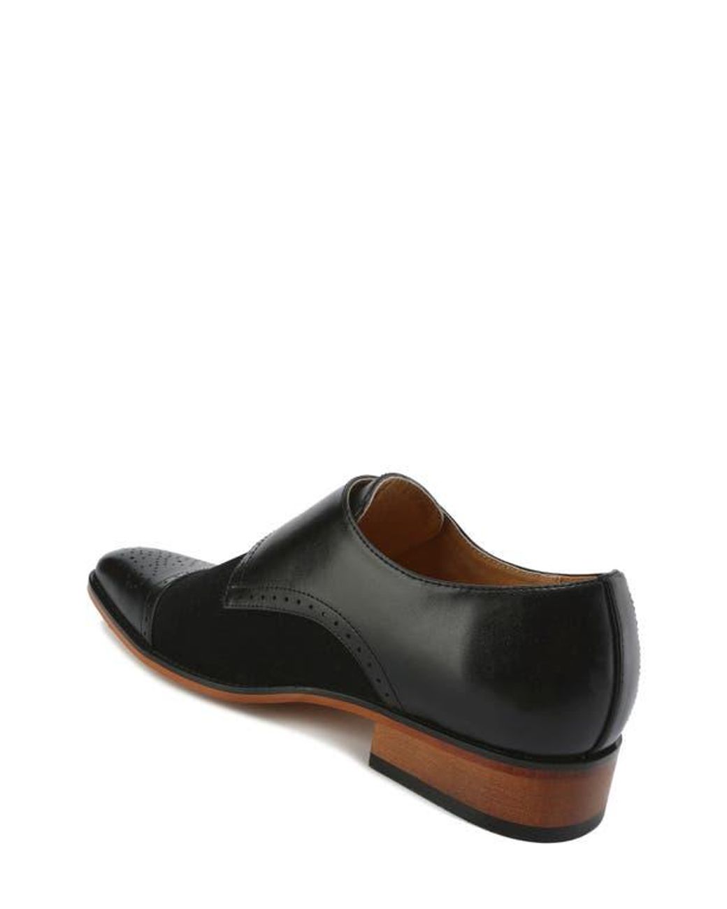 Gino Vitale Black Double Monk Strap Loafer for men