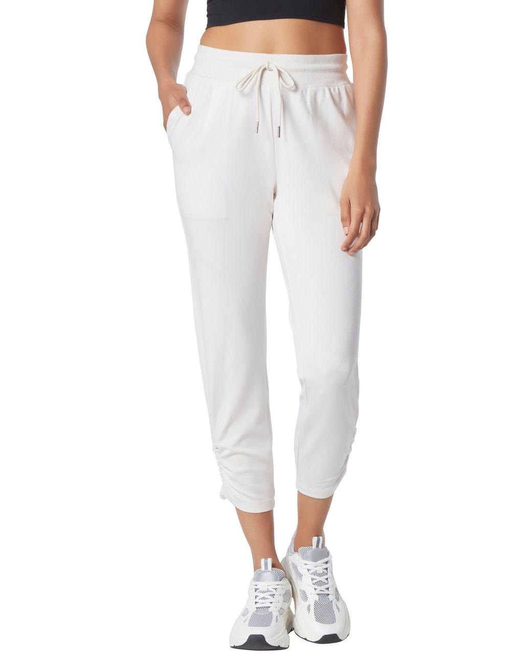 Andrew Marc Cinched Hem Pull-on Pants In Alabaster At Nordstrom Rack in ...
