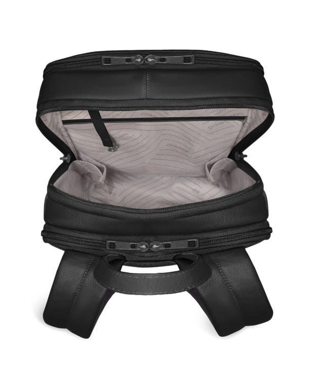 CHAMPS Black Onyx Leather Backpack for men