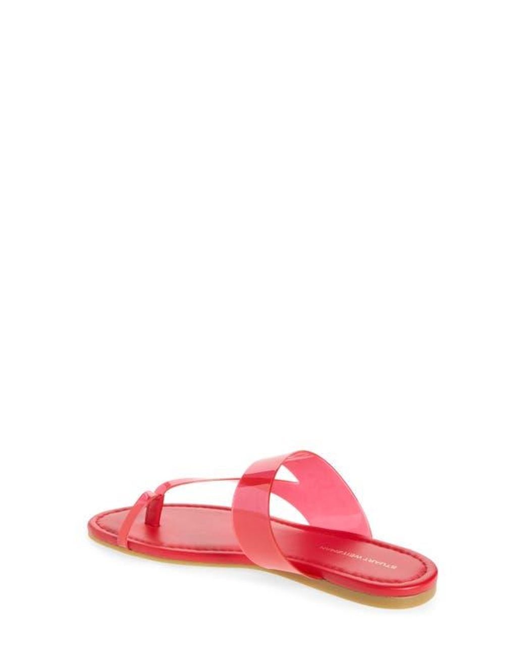 Stuart Weitzman Pink Remy Toe Strap Sandal