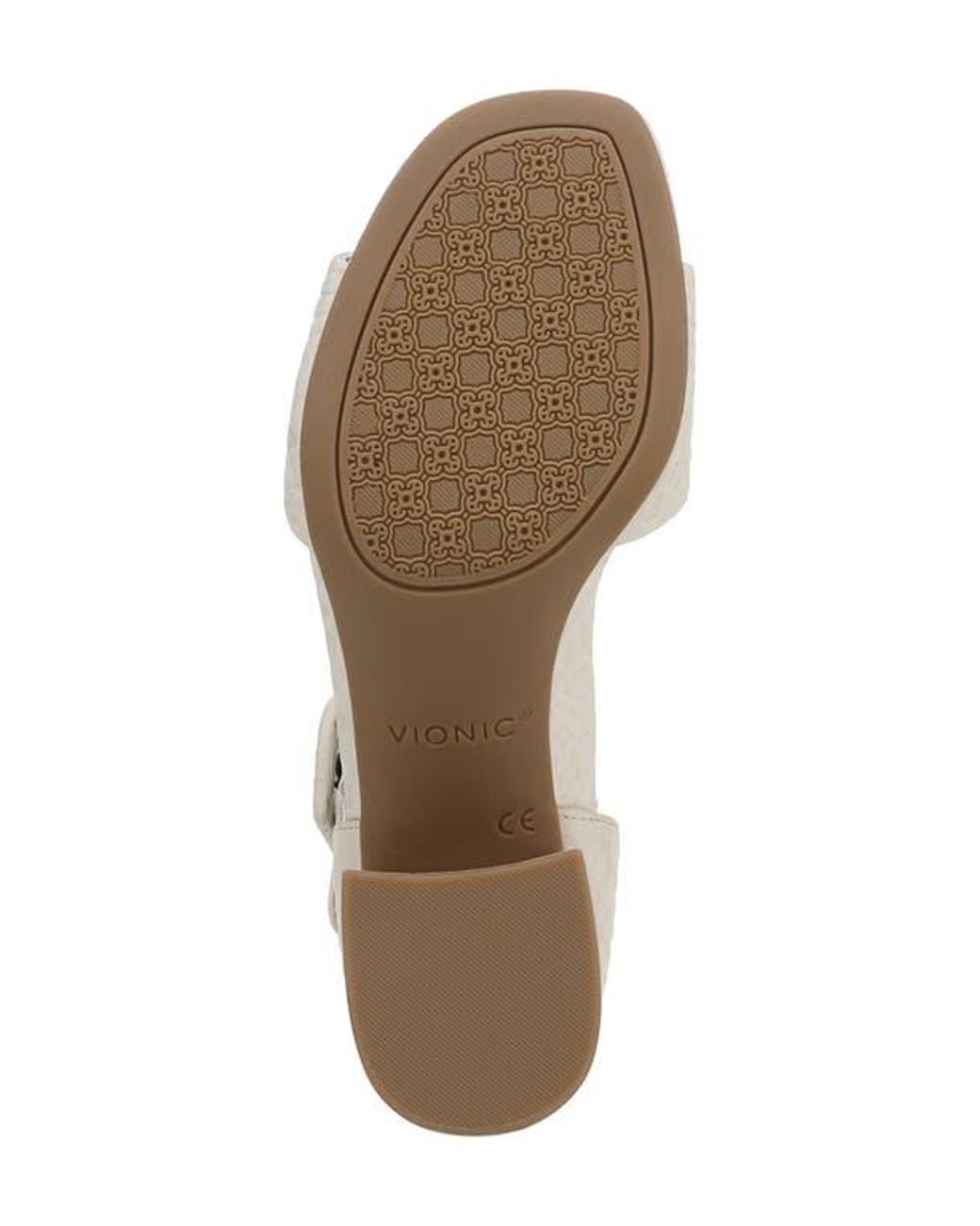 Vionic White Chardonnay Block Heel Sandal