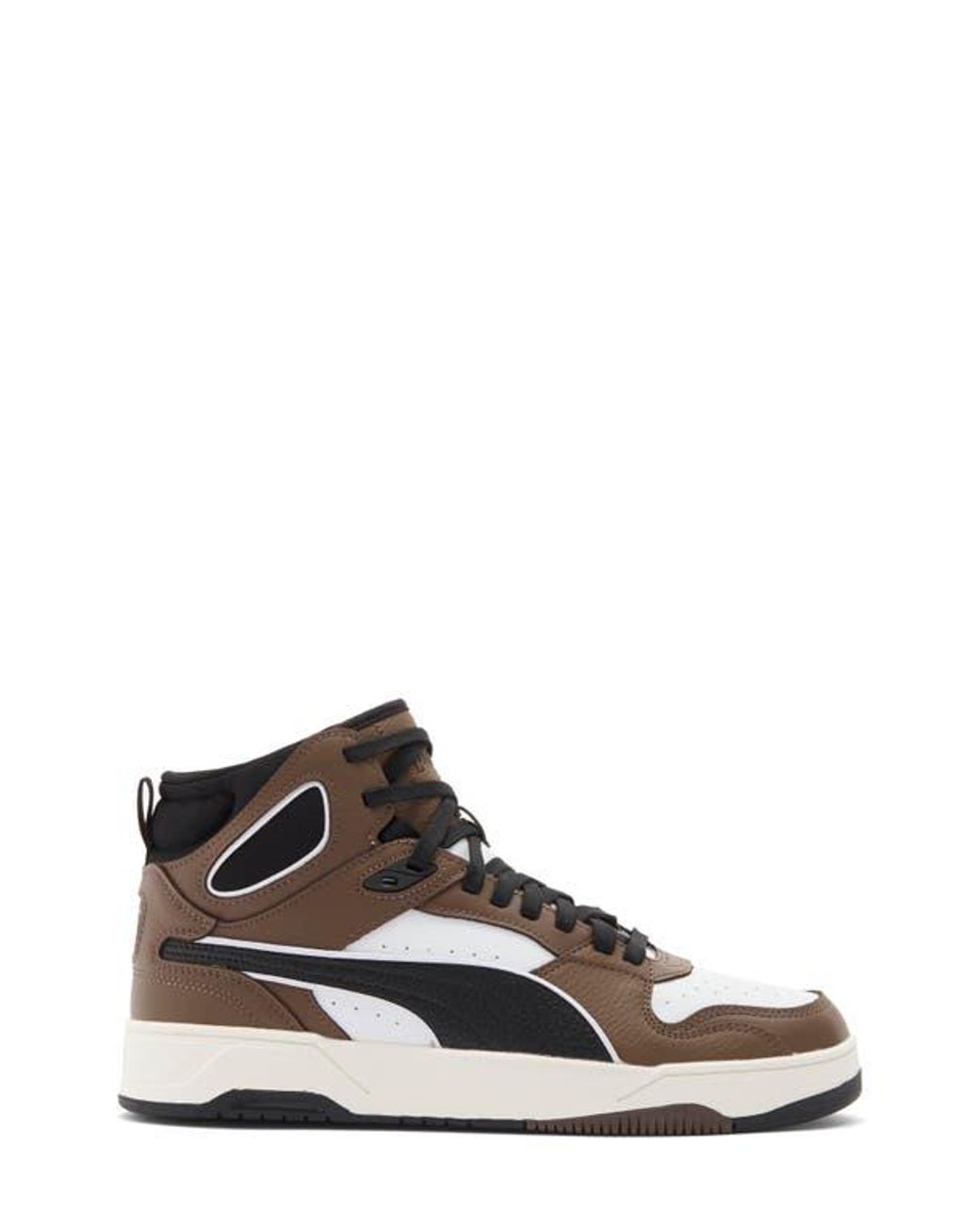 PUMA Brown Rbd Break Mid Top Sneaker for men