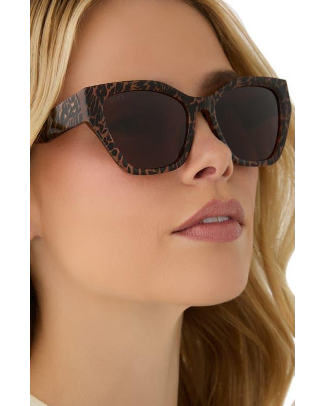 DIFF Brown Evie 54Mm Cat Eye Sunglasses