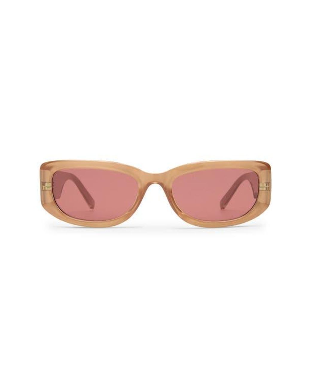 国内配送**限定モデル**【Le Specs】SOMETHING**PINK CHAMPAGNE Le Specs Monopoly 55Mm Rectangular Sunglasses in Pink | Lyst