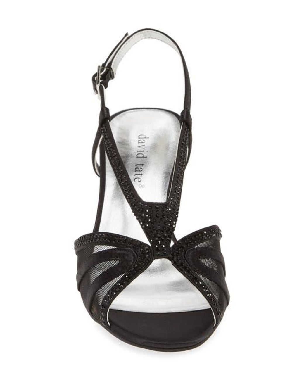 David Tate Black Refined Sandal