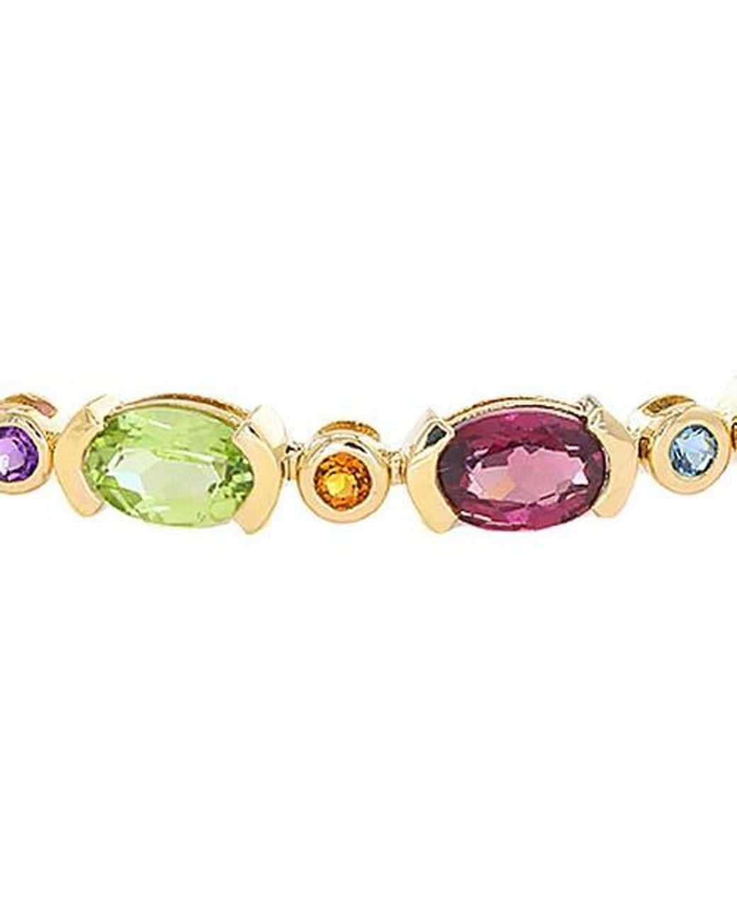 Effy Metallic Multi Stone Adjustable Bracelet