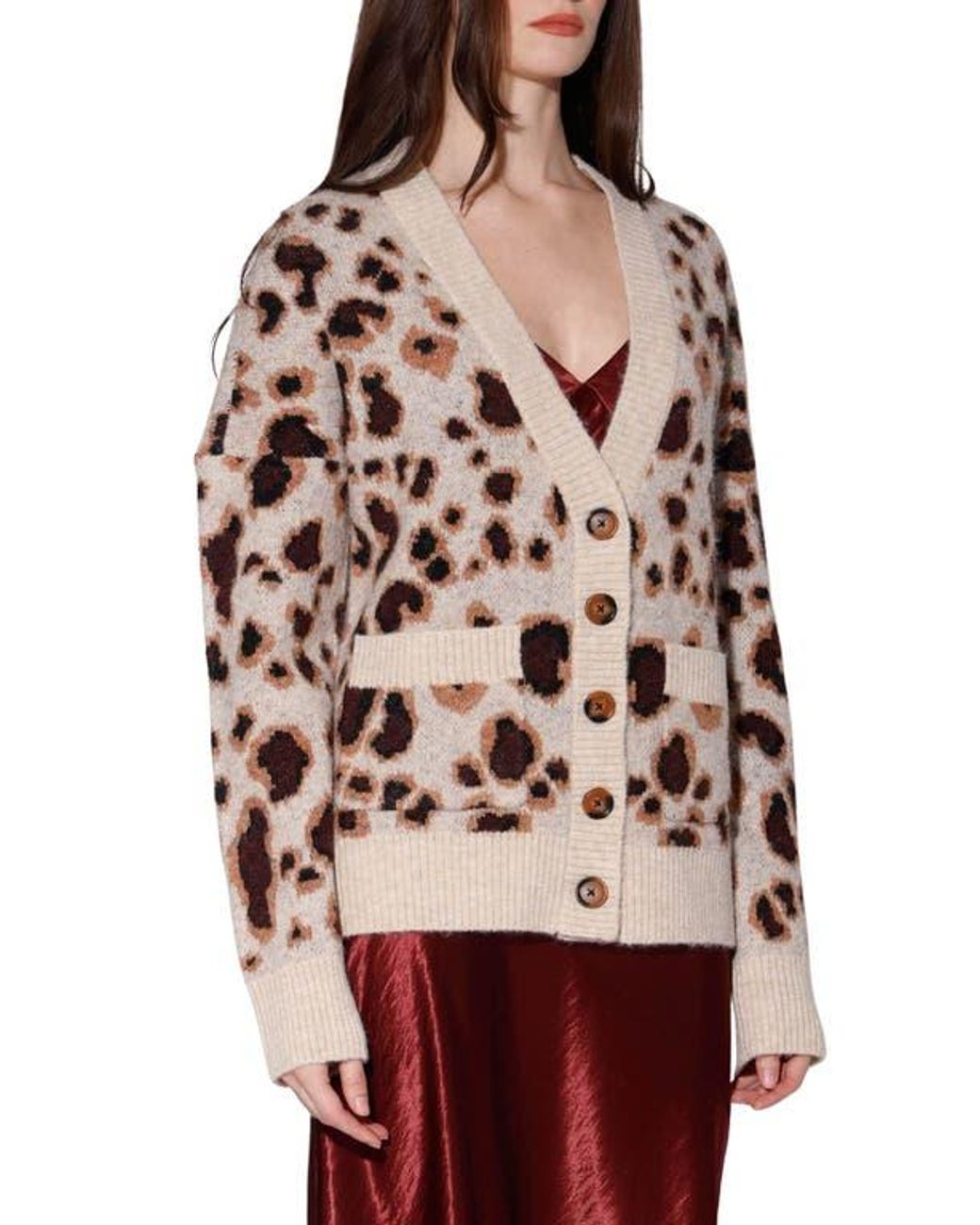Walter Baker Multicolor Abigail Button Front Cardigan