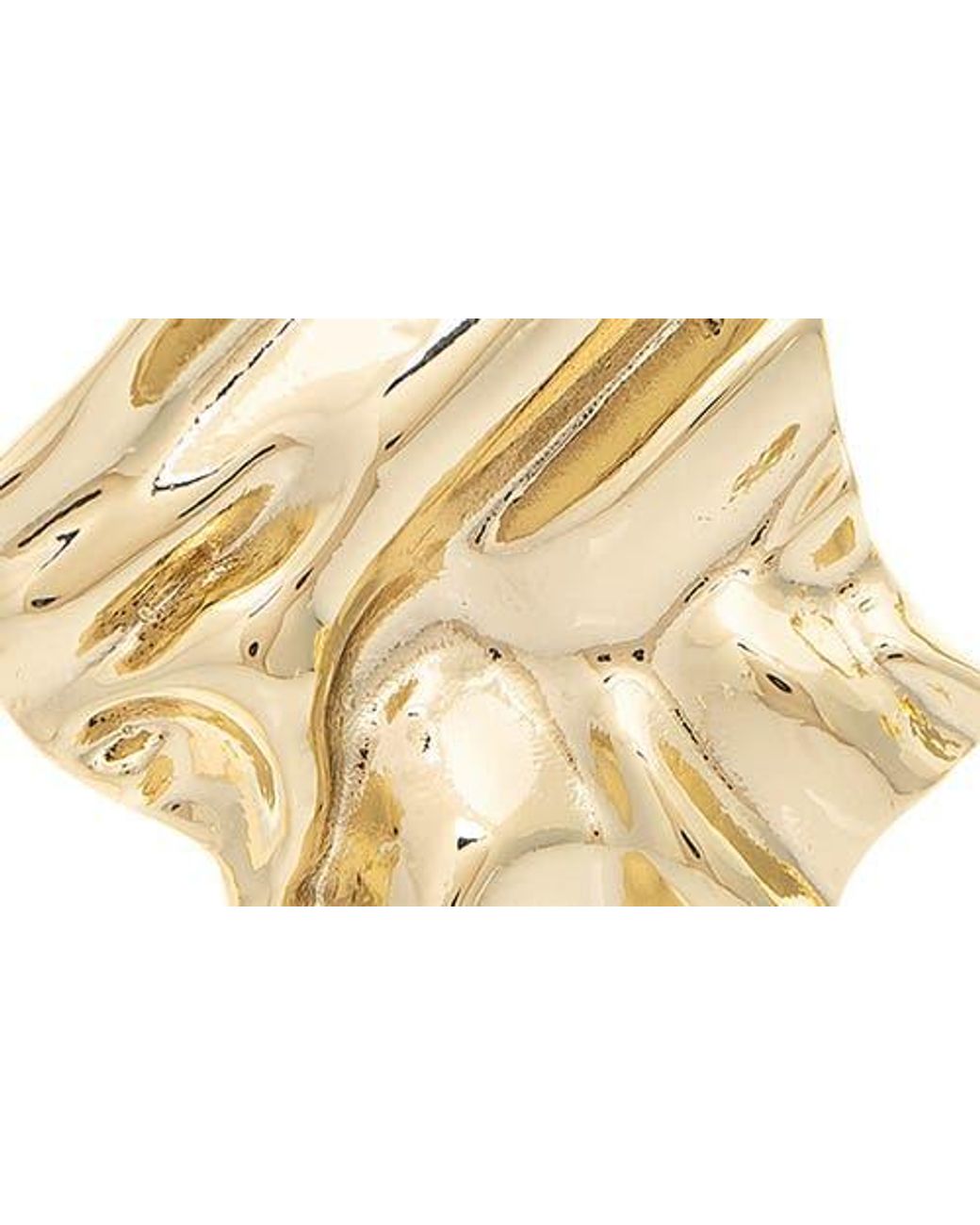 Rivka Friedman Metallic Wavy Statement Earrings