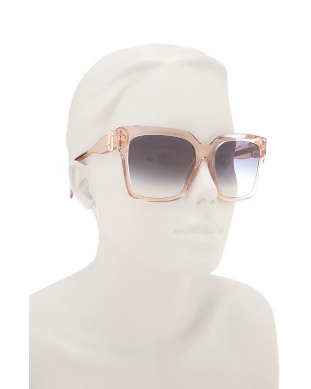 Marc Jacobs Purple 53Mm Gradient Rectangular Sunglasses