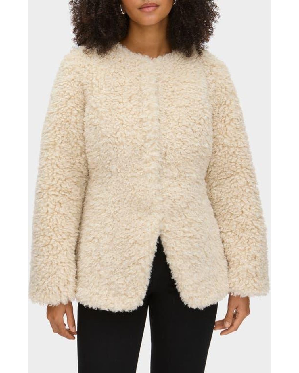 ALIGNE Natural Daphne Faux Shearling Jacket