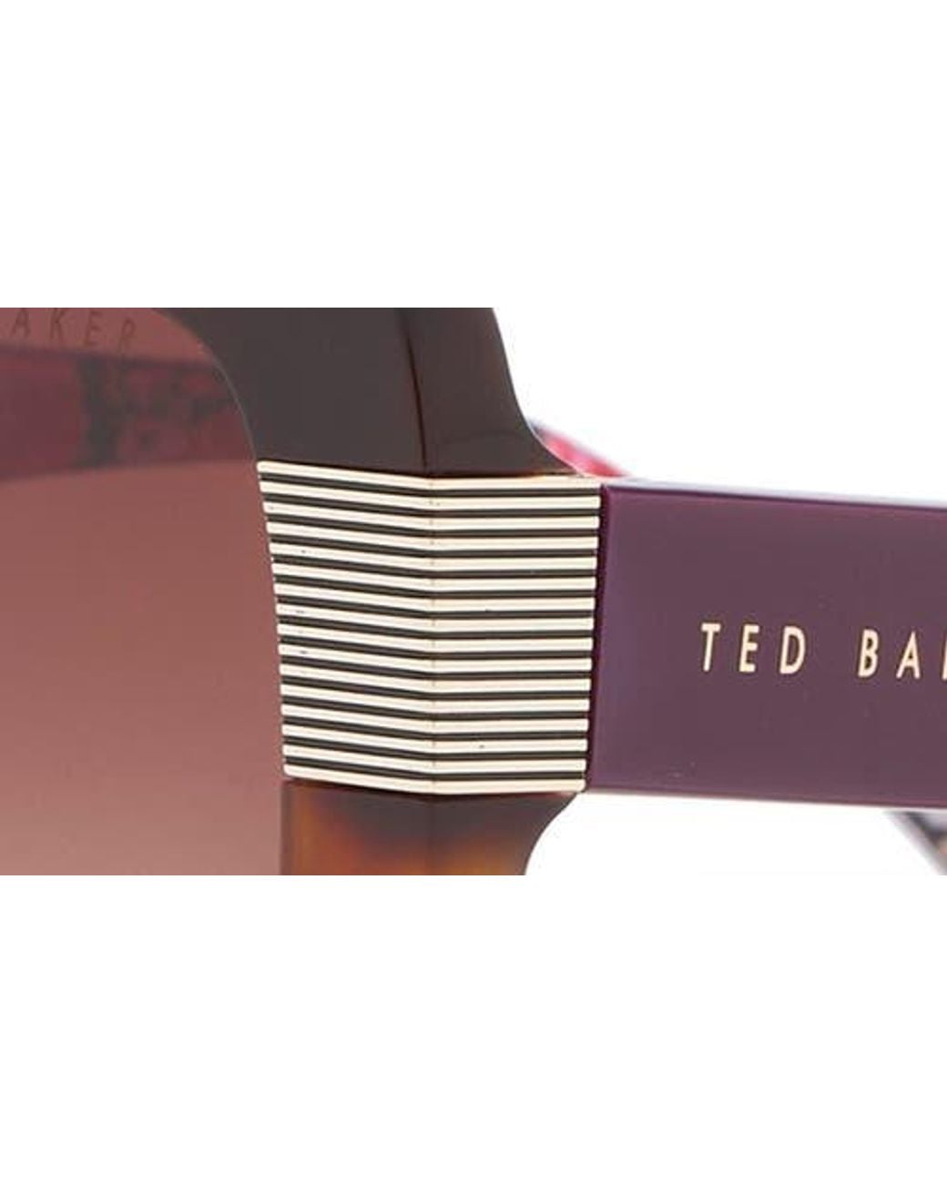 Ted Baker Brown 56Mm Gradient Square Sunglasses