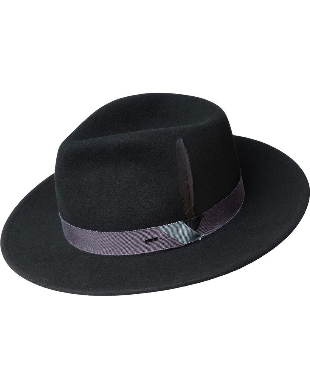 Bailey Black Kinns Felted Wool Fedora for men