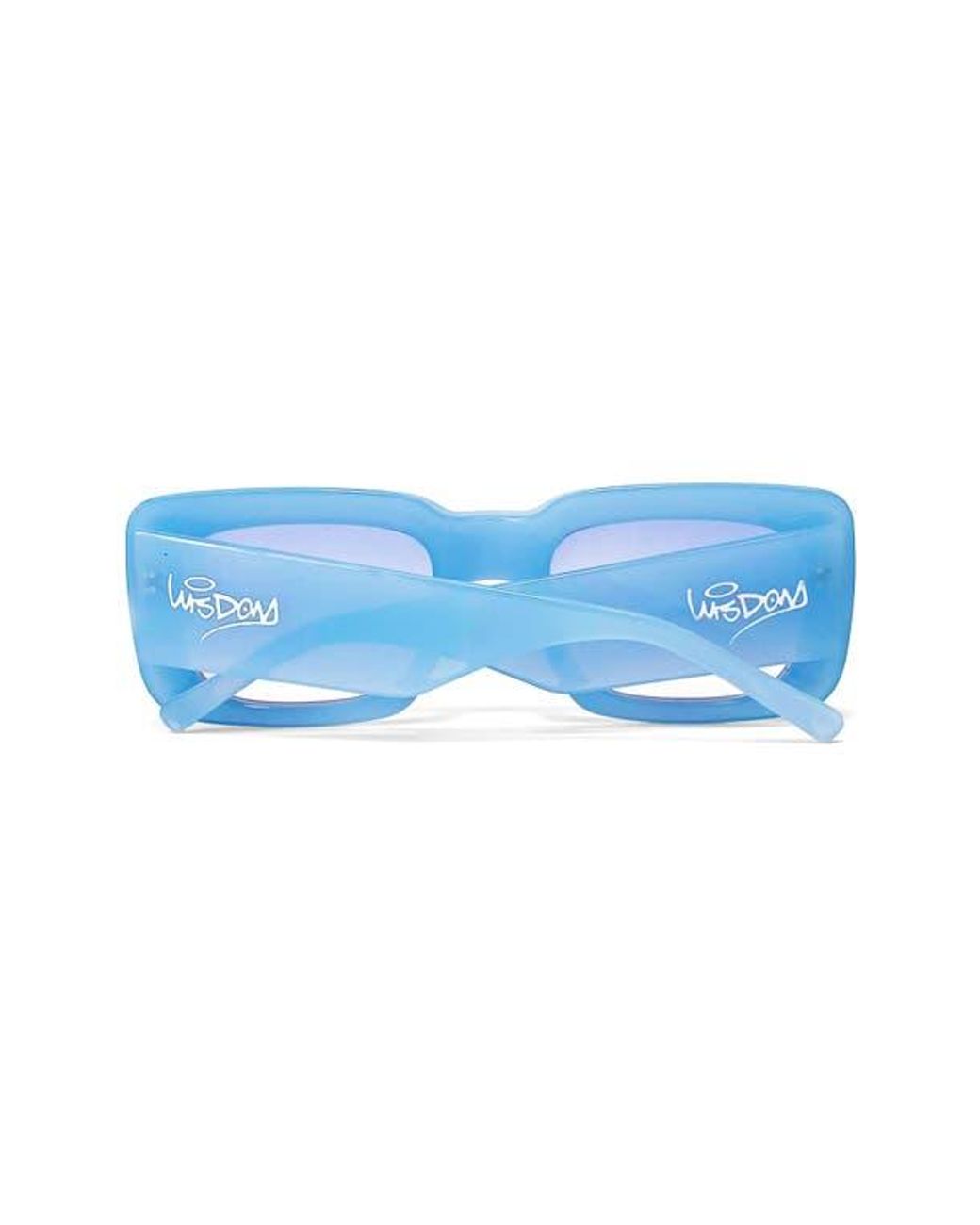 Wisdom Blue Frame 1 52Mm Square Sunglasses