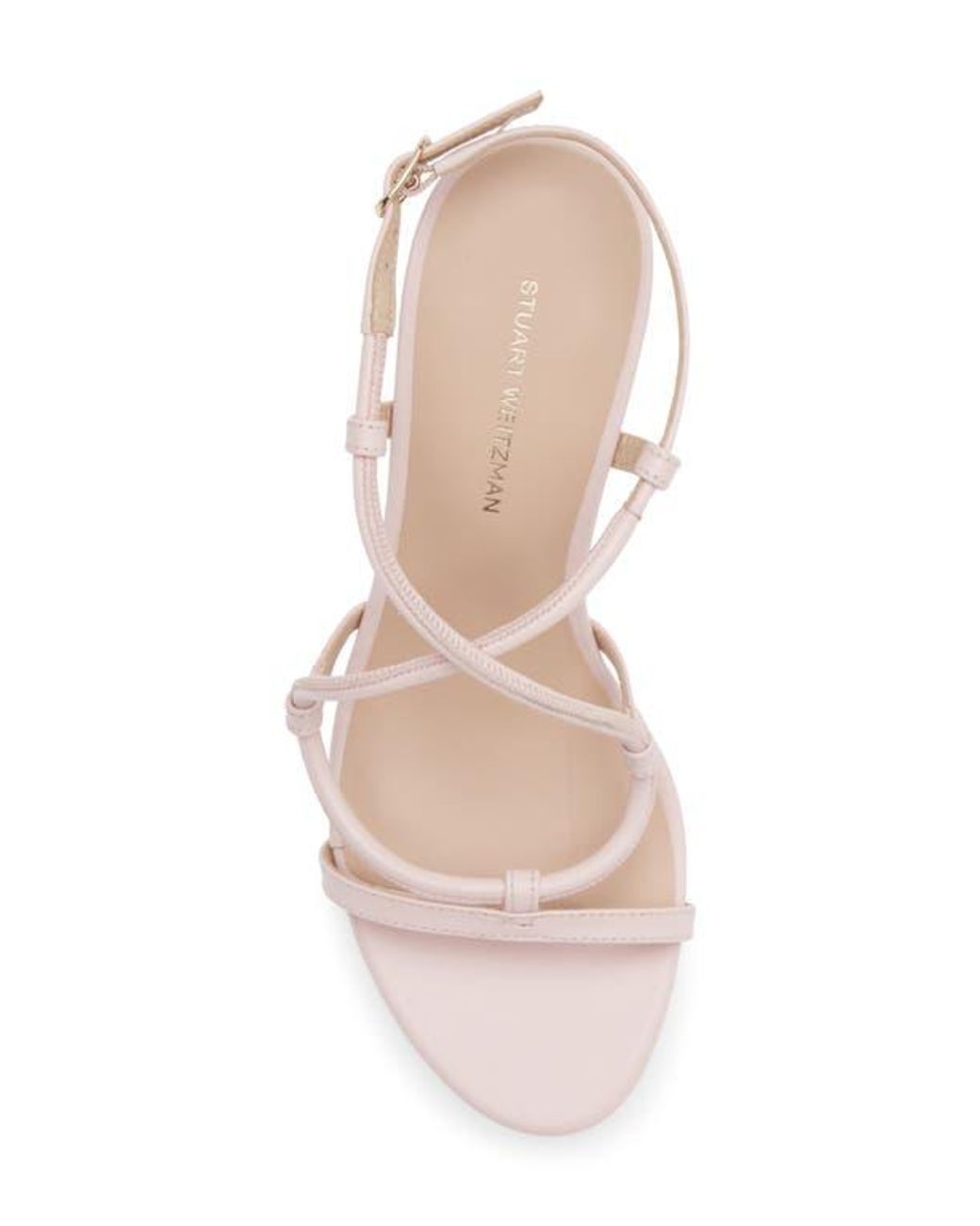 Stuart Weitzman Natural Nilla 75 Block Sandal